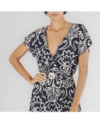 VESTITO SCOLLO INCROCIO - CAFE NOIR C7JA0244 S100 Cafè Noir 
