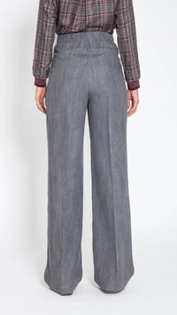 PANTALONE - EDAS DELFINO DENIM NERO EDAS 