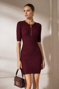 VESTITO IN MAGLIA+CATENA - ELISABETTA FRANCHI AM20B56 EA4 Elisabetta Franchi 