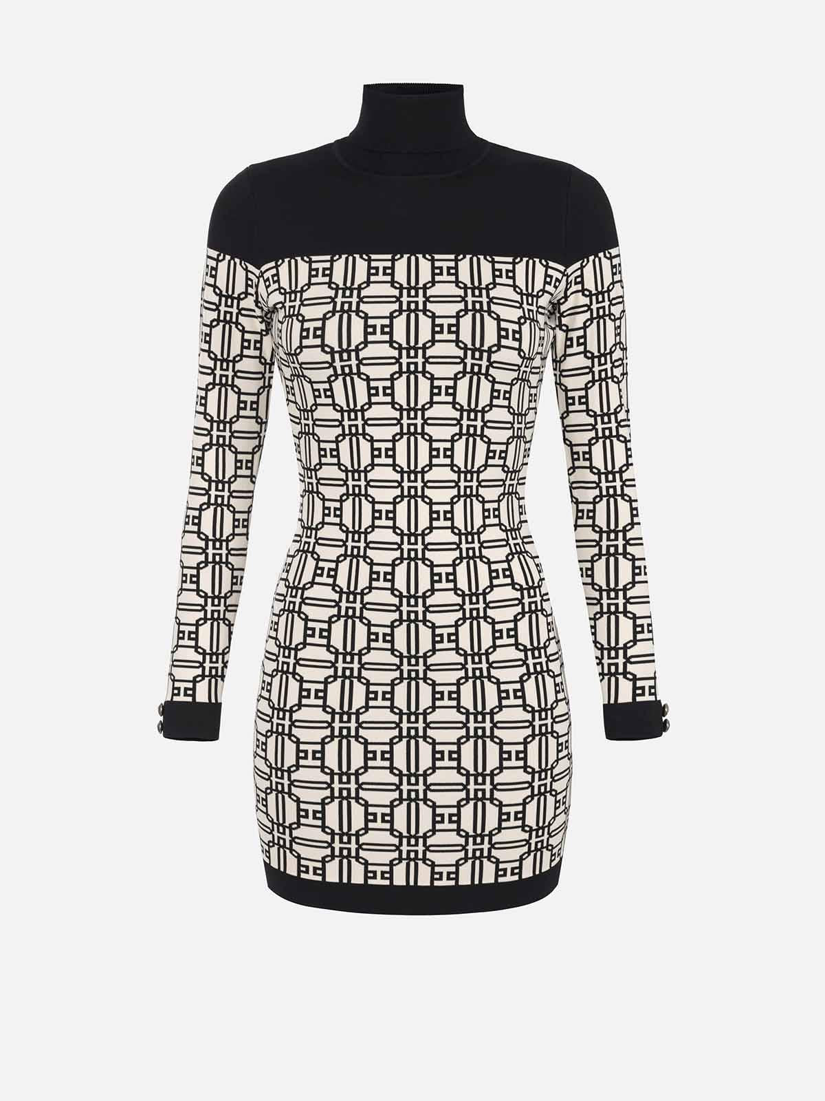 VESTITO IN MAGLIA - ELISABETTA FRANCHI AM30B47E2 E84 Elisabetta Franchi 