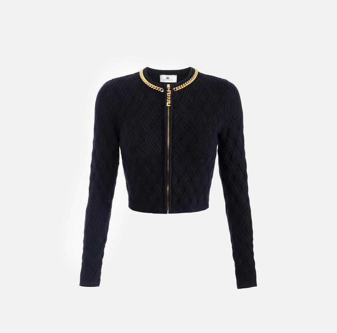 CARDIGAN ZIP (comp C/GK20B) - ELISABETTA FRANCHI MK29B56 110 Elisabetta Franchi 