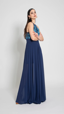 lungo paillettes METEORITE CIELO/BLU Edas Luxury 