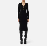 VESTITO IN MAGLIA - ELISABETTA FRANCHI AM10B56 110 Elisabetta Franchi 