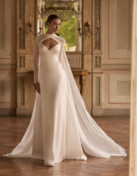 con mantello HILDUR/C 594408100 OFFWHITE Alberto Palatchi 