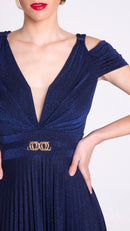 VESTITO LUNGO PLISSE' - EDAS