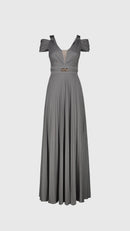 VESTITO LUNGO PLISSE' - EDAS