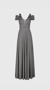 VESTITO LUNGO PLISSE' - EDAS