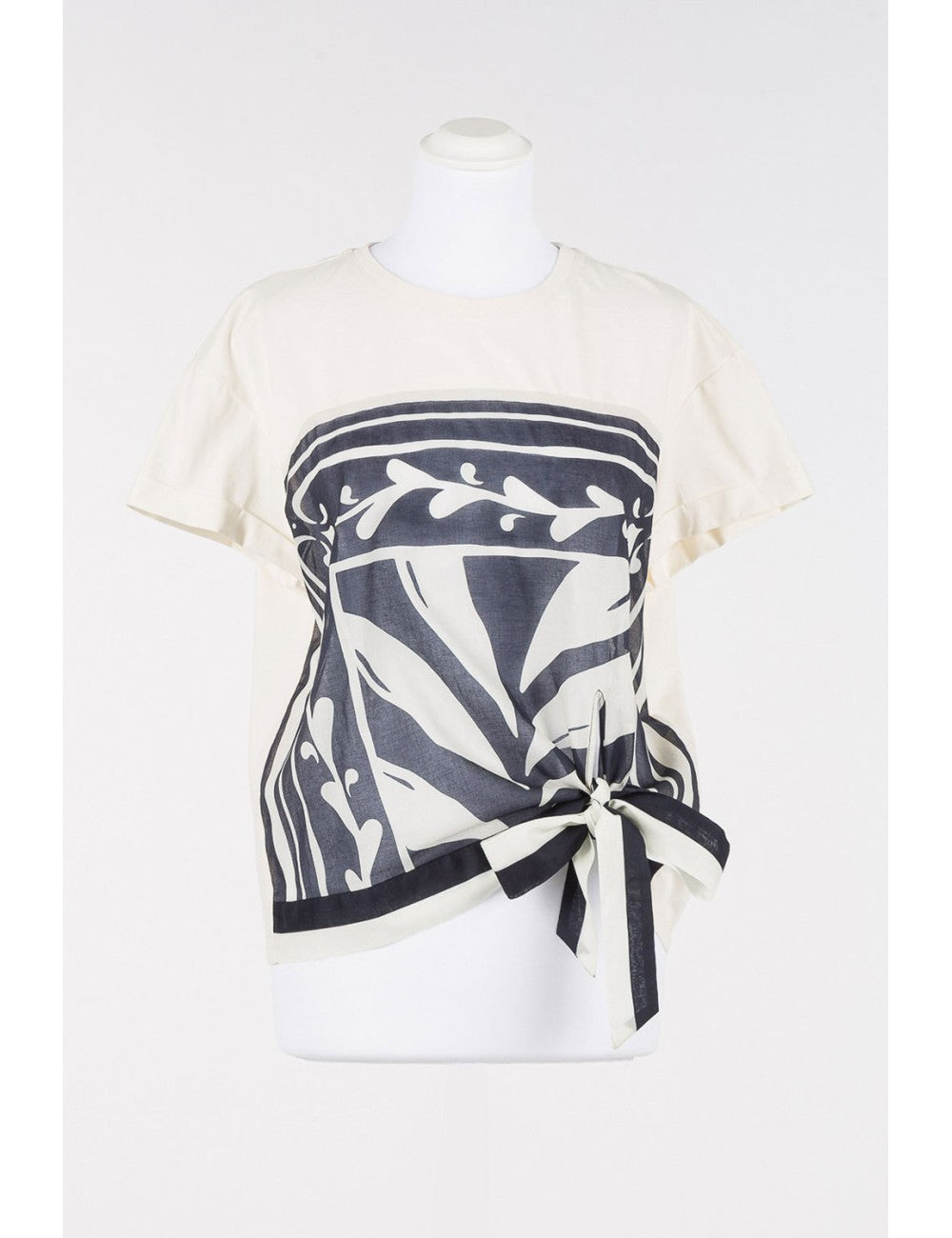 T-SHIRT CON NODO - TWIN-SET U&B MARE