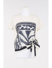 T-SHIRT CON NODO - TWIN-SET U&B MARE