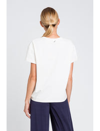 T-SHIRT CON NODO - TWIN-SET U&B MARE
